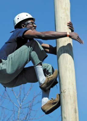 Pole climb