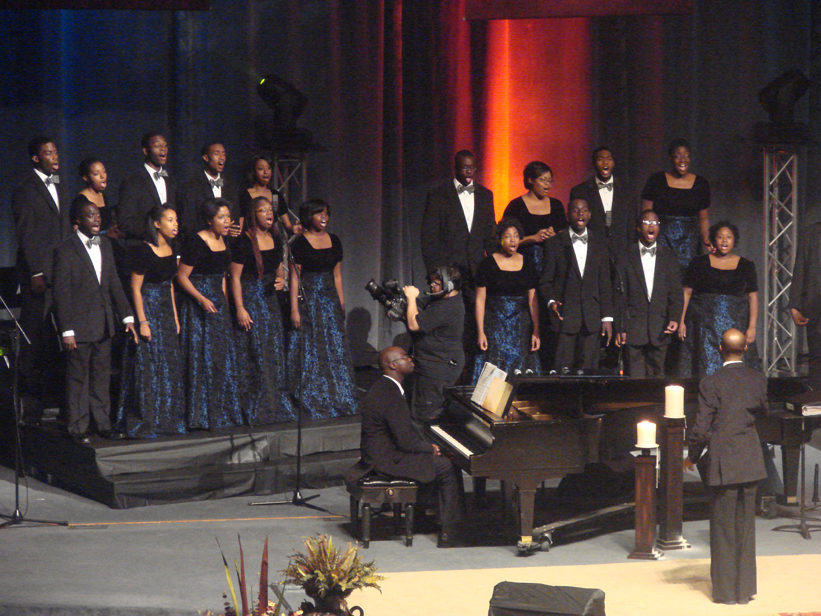 (Top) The Fisk Jubilee Singers and The Aeolians.