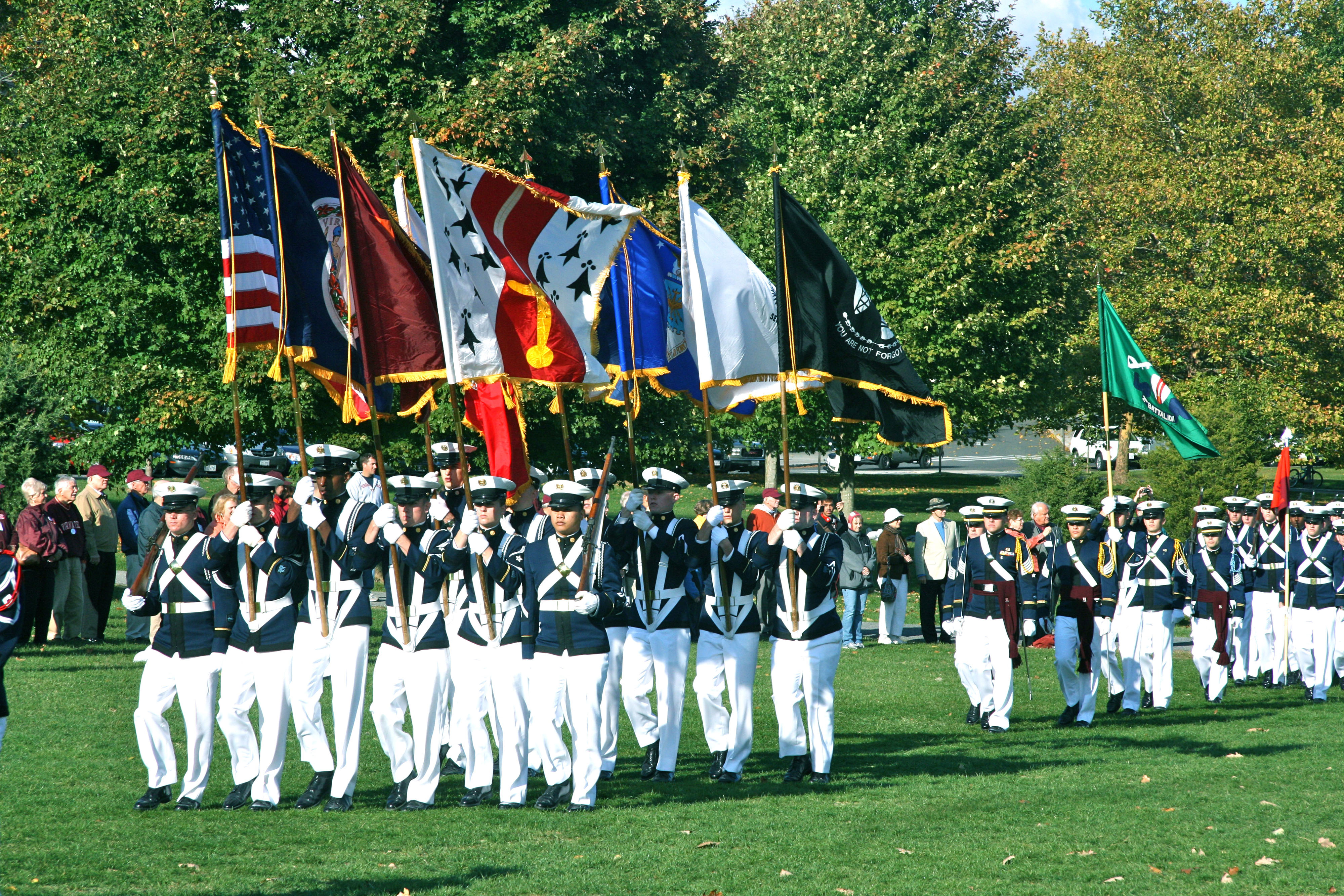 The Virginia Tech Corps of Cadets Color Guard