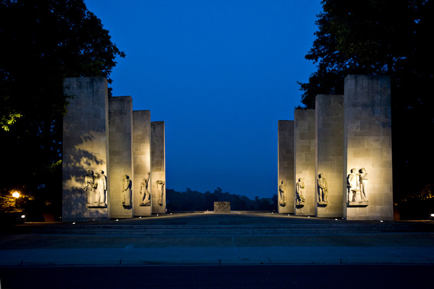 The Pylons are part of the War Memorial at Virginia Tech