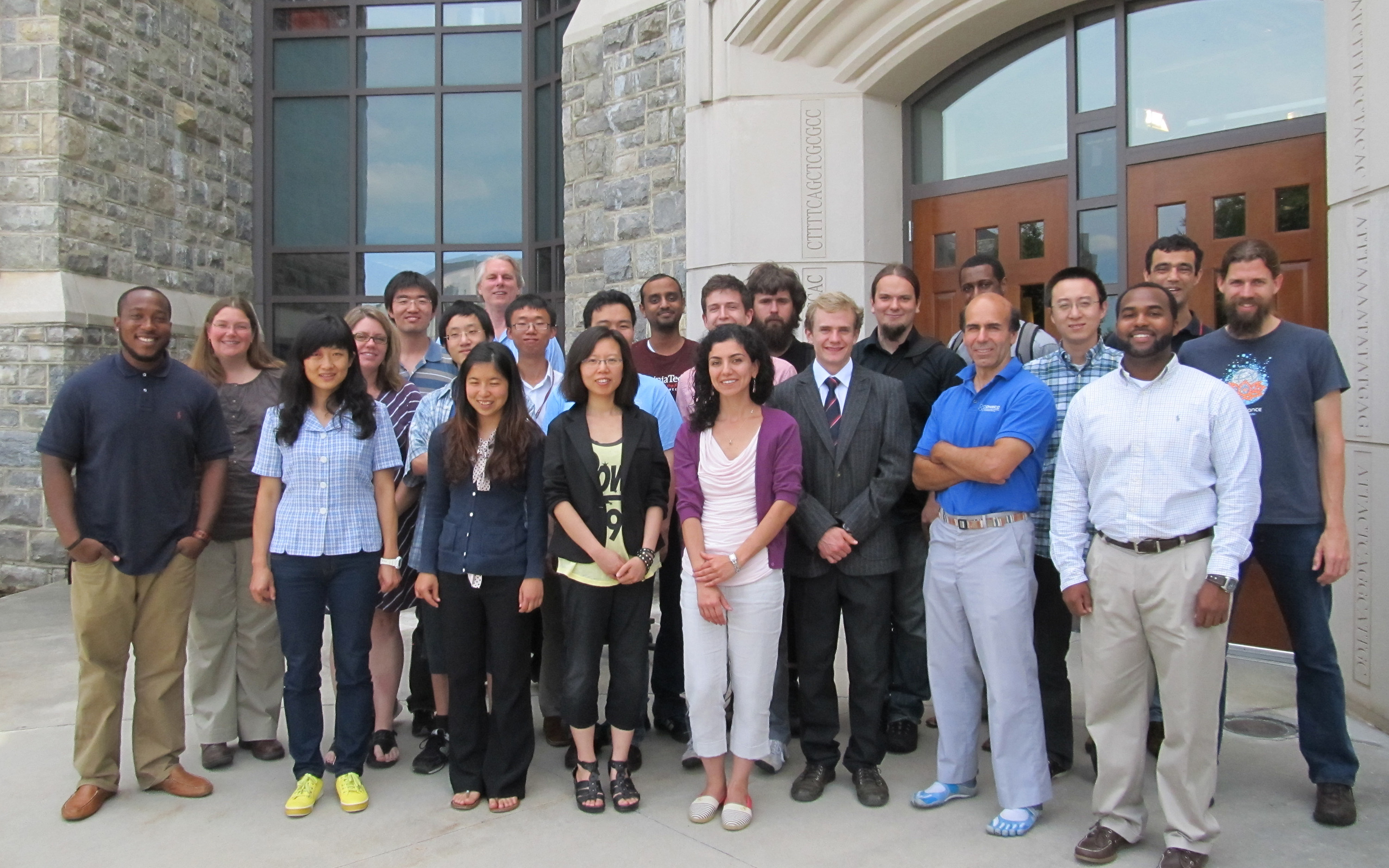 Pictured are students and mentors of the summer institute.