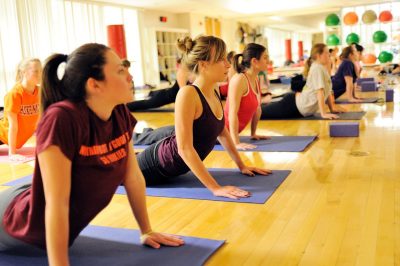 Yoga, along with over 100 other classes a week, is offered through Recreational Sports. 