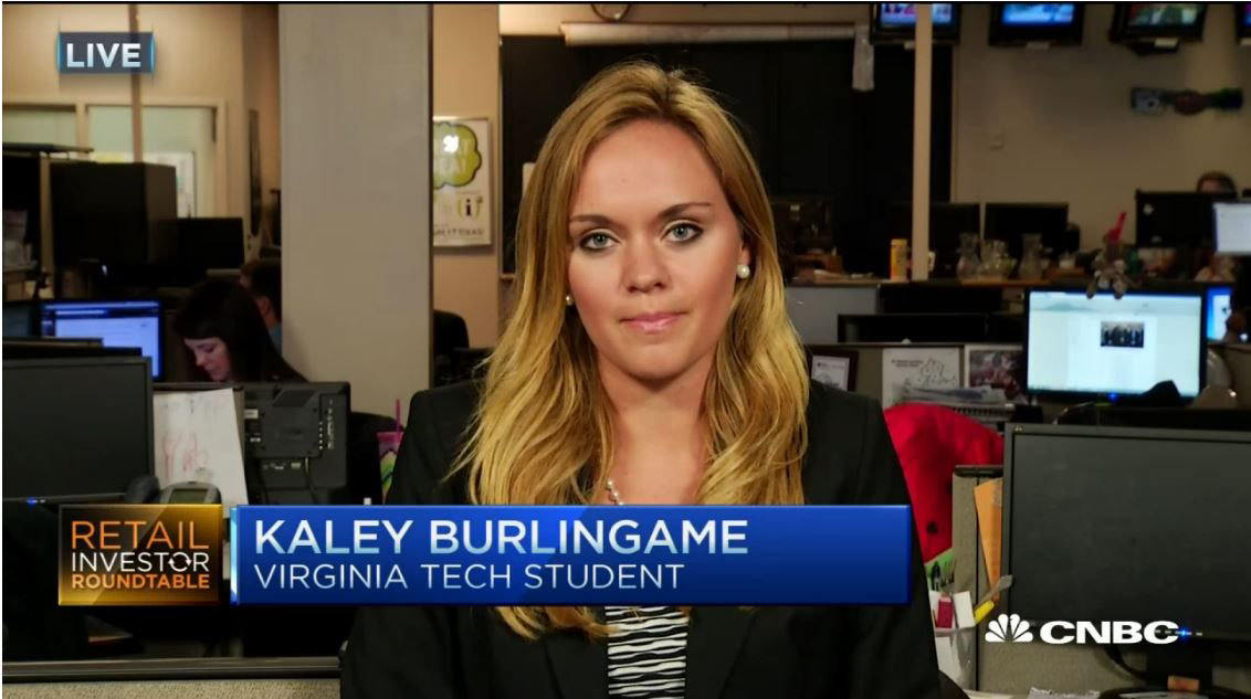 Kaley Burlingame on CNBC