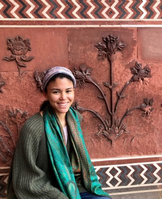 Student on the India and Social Justice study abroad program.