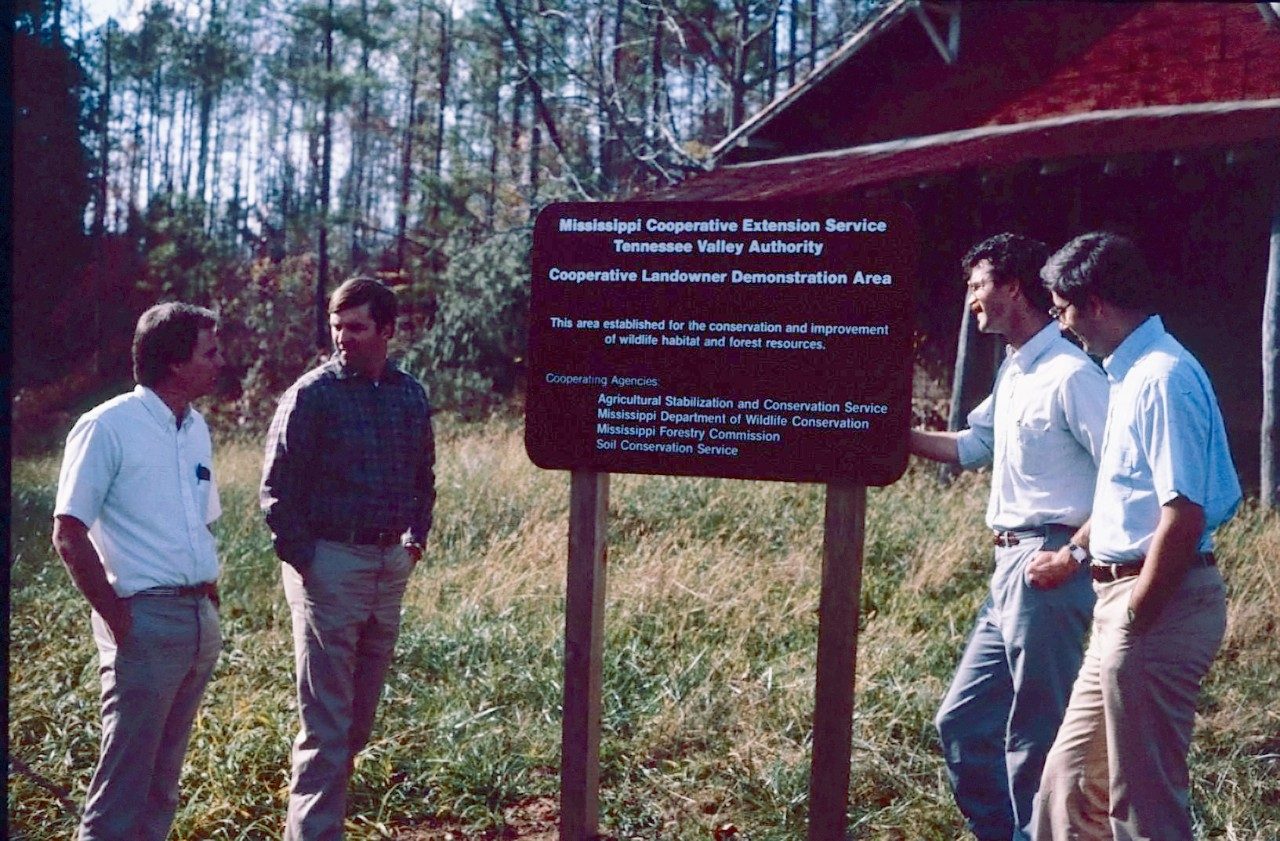 Jones worked at  Mississippi State University when he got a large grant from the Tennessee Valley Authority to develop a cooperative program for landowners to be engaged in wildlife conservation.  Photo courtesy of Ed Jones.
