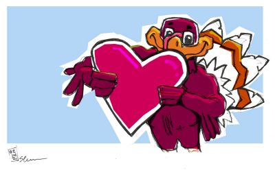 HokieBird Hearts You (00117) - Appeared on Feb. 15, 2021