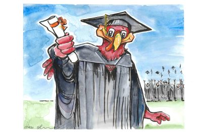 Commencement Hokie Bird (0083) -- Appeared on Dec. 17, 2020