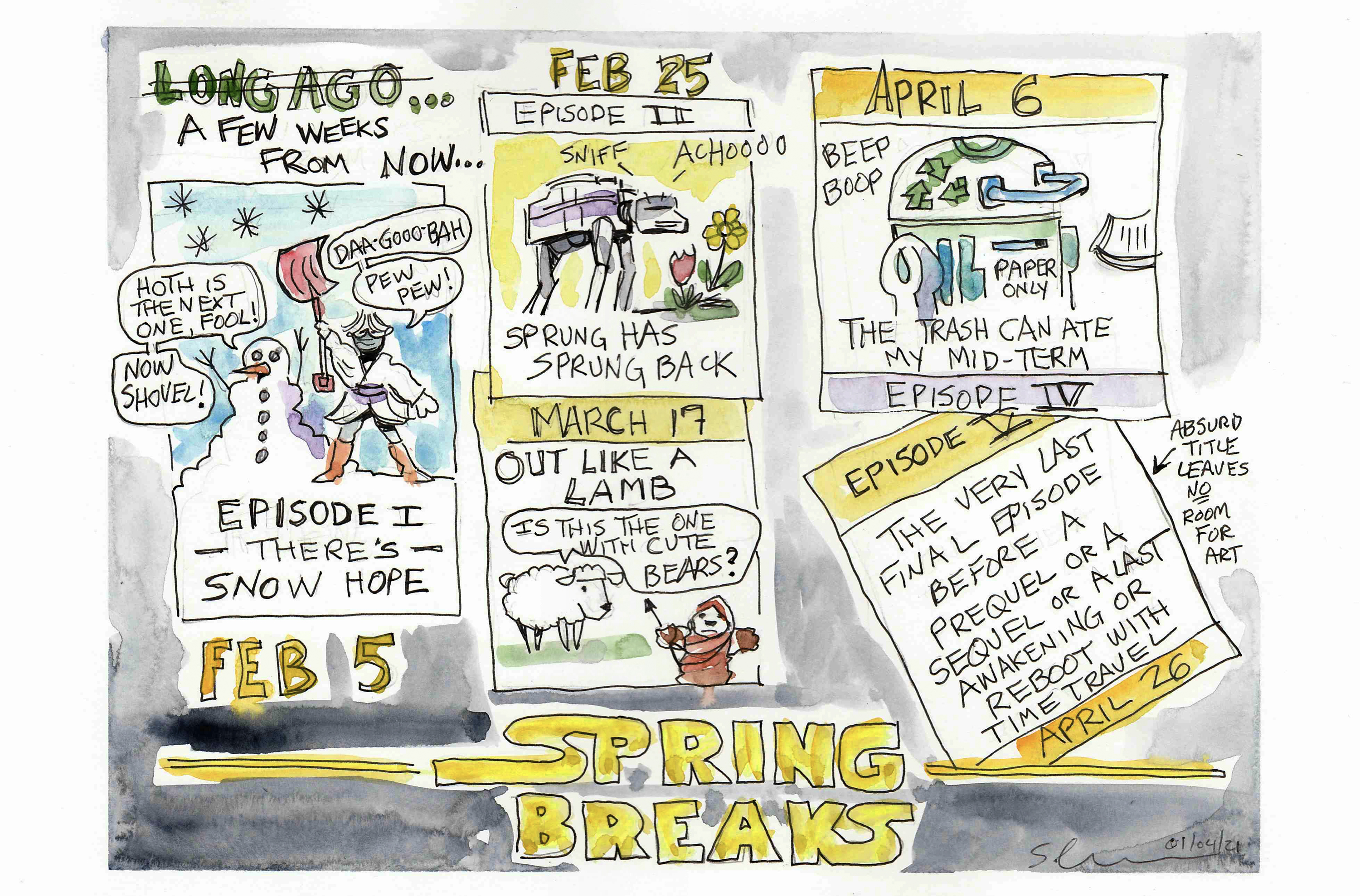 Spring Breaks (0089) - Appeared on Jan. 05, 2021