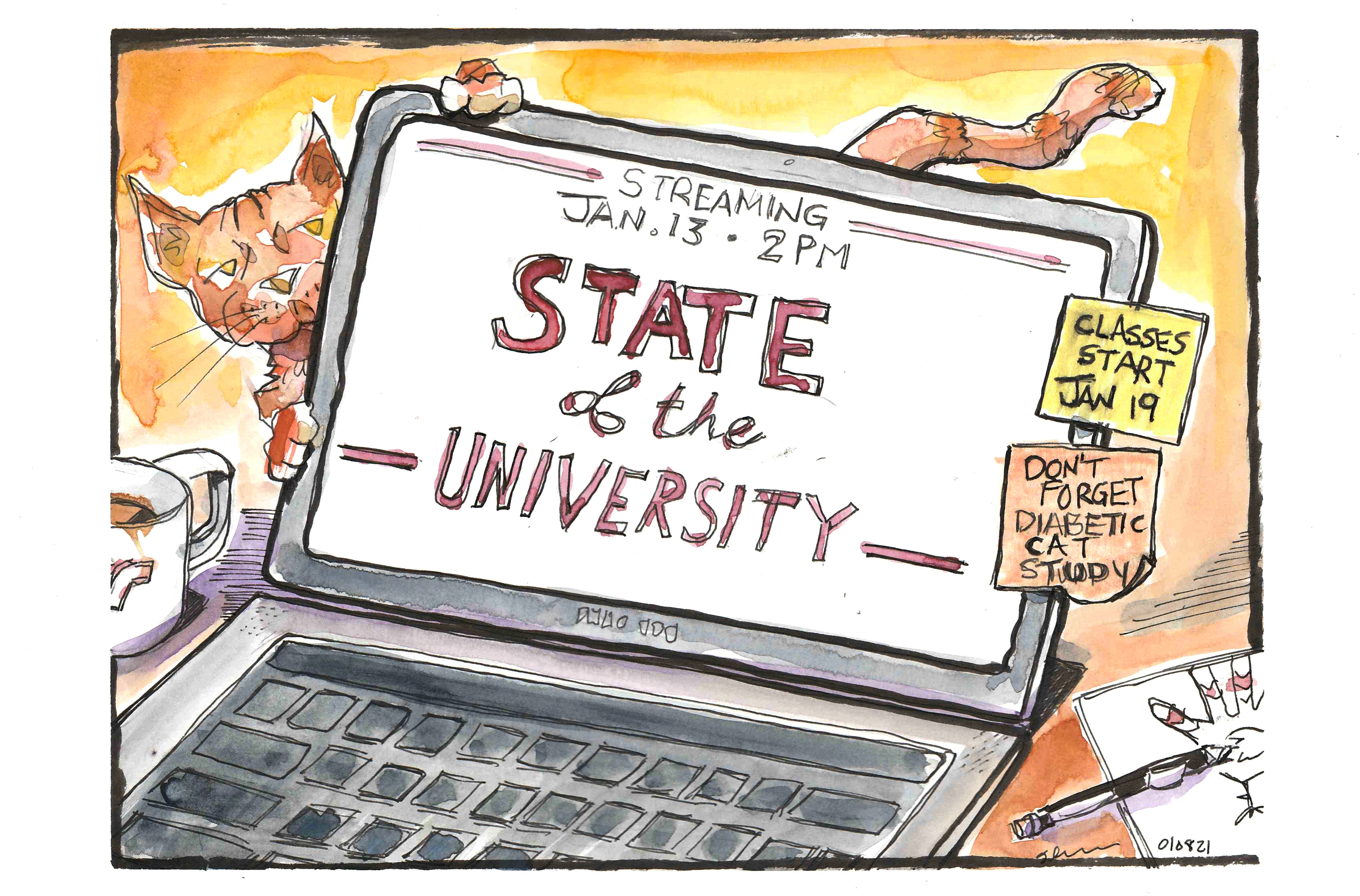 State of the University Reminder (0093) -- Appeared on Jan. 11, 2021