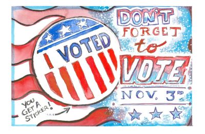 Dont' Forget to Vote -- Appeared on Nov. 2, 2020