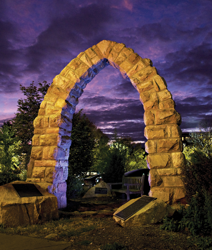 On Tinner Hill in Falls Church, Va., this archway honors E.B. Henderson and Joseph Tinner, who advanced the cause of civil rights and in 1918 helped found the first rural branch of the NAACP. That history is the cover story for the winter 2009 edition of <em>Virginia Tech Research</em> magazine.