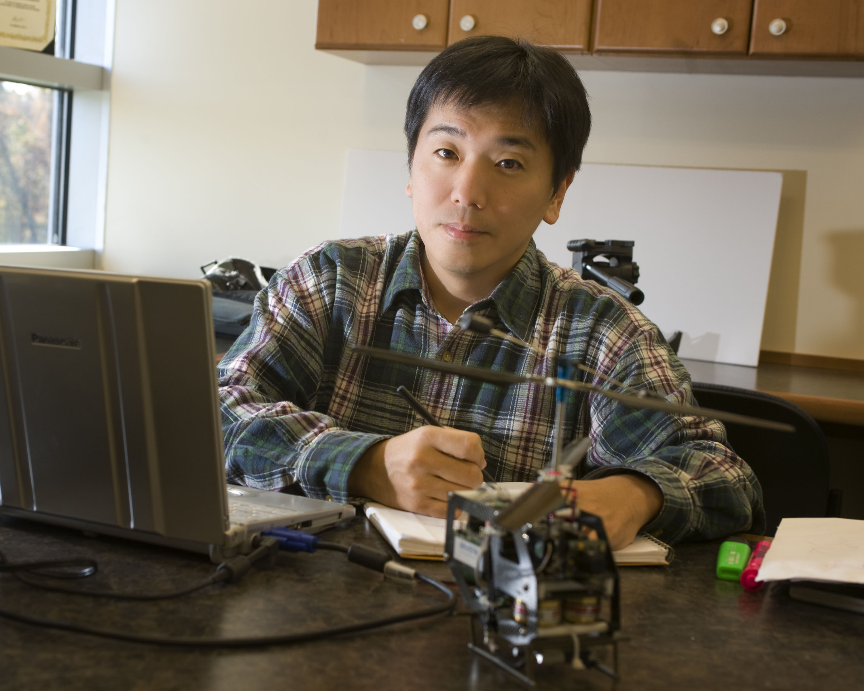 Tomonari Furukawa is leading a team of faculty, graduate students, and undergraduate students from Virginia Tech's Virginia Center for Autonomous Systems in building a team battle-ready robots as part of an international war games challenge.