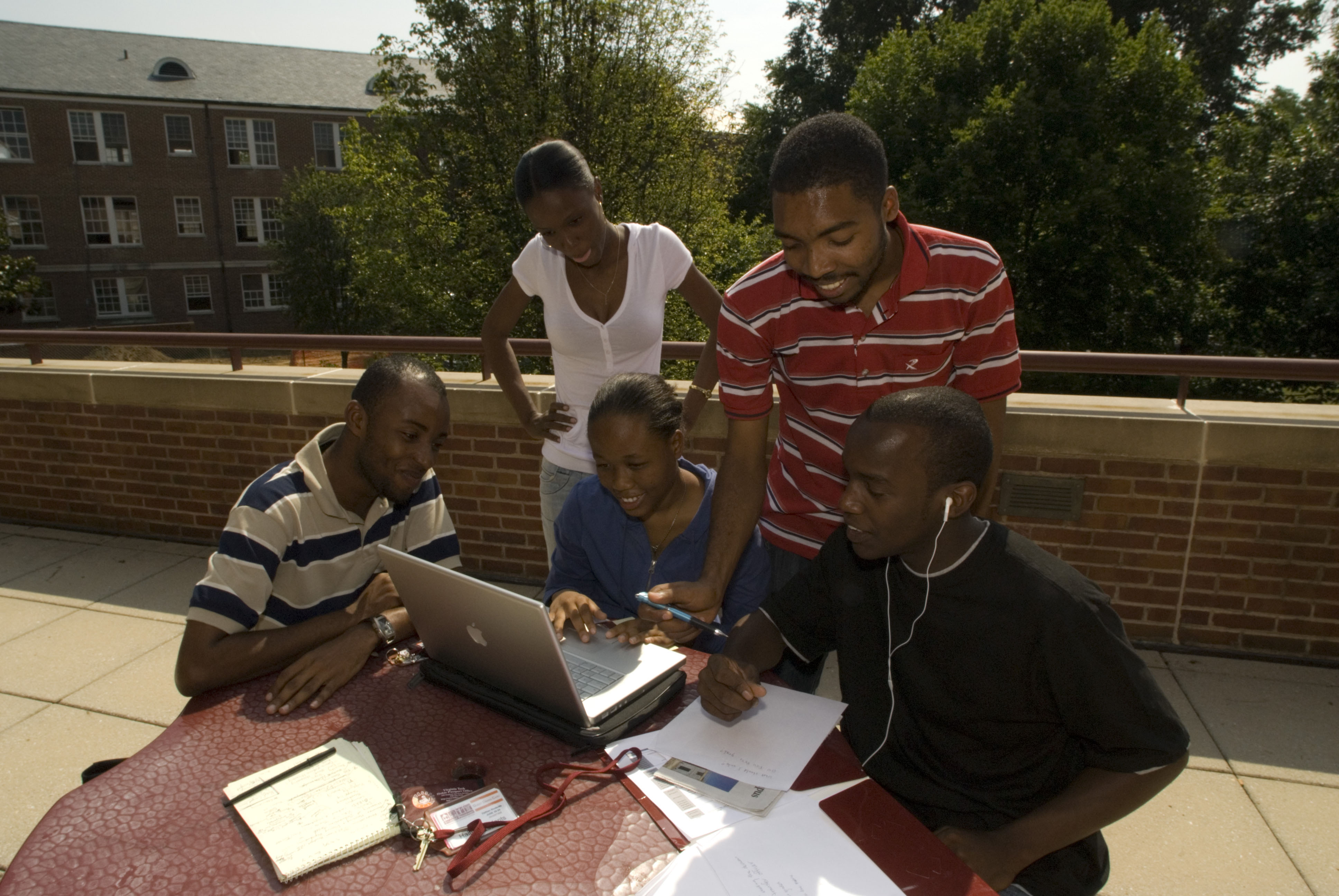 Haitian students gather on Virginia Tech campus