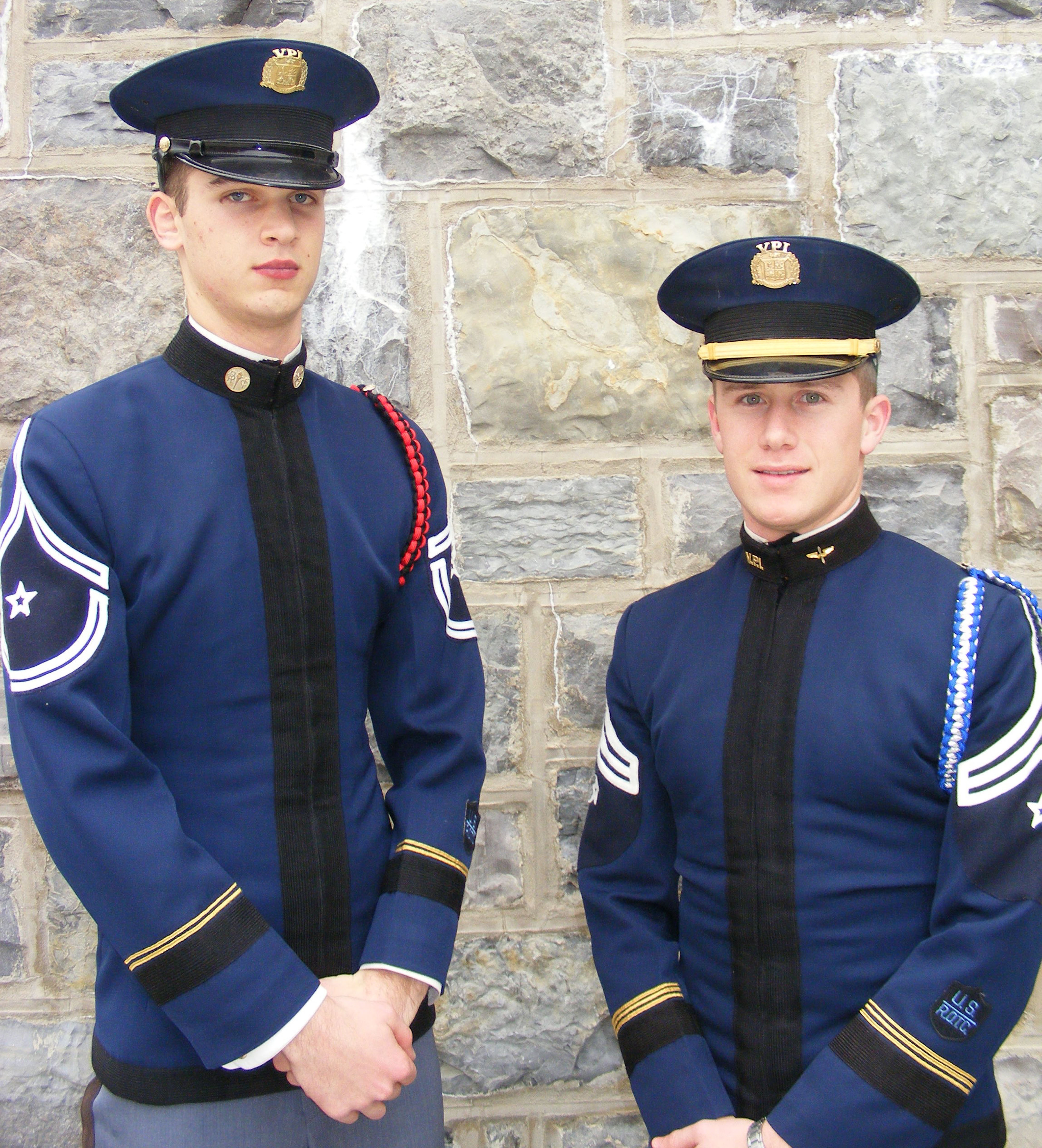 From left to right are Cadets Justin Hunts and Scott Saville