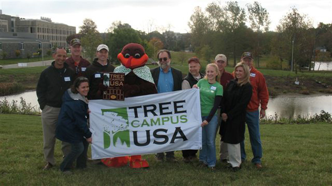 Virginia Tech Tree Campus USA Tree Planting