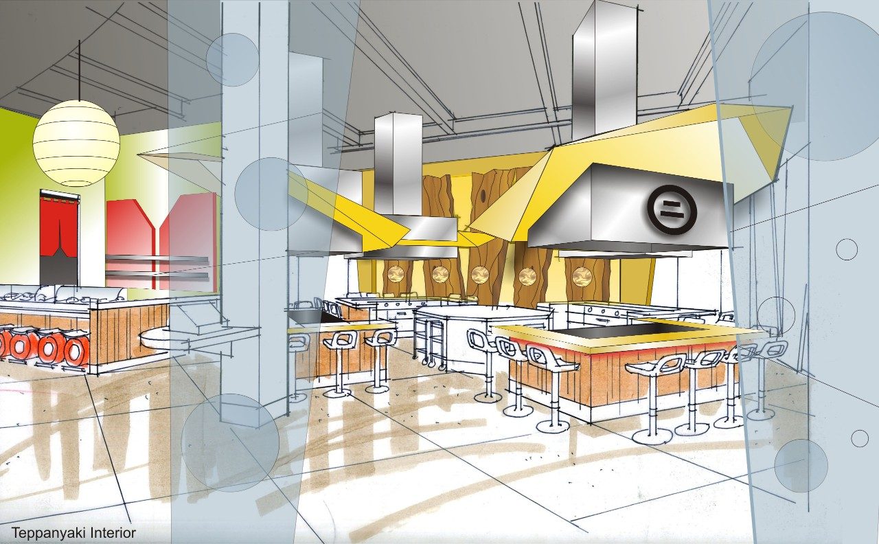 Turner Place will offer a mix of national franchises and in-house brands, including a Japanese steak house-style grill with a sushi bar, an Italian pizza venue, and an upscale bistro.