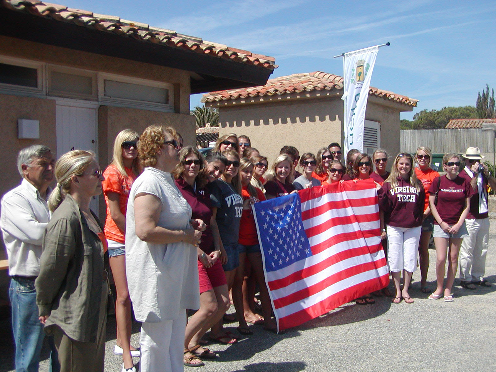 Pamplin students and faculty on a past study-abroad program in the French Riviera attended the official opening of Ramatuelle's Boulevard Patch.