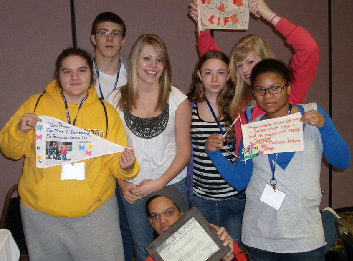 A group of high school students from Talent Search in 2011