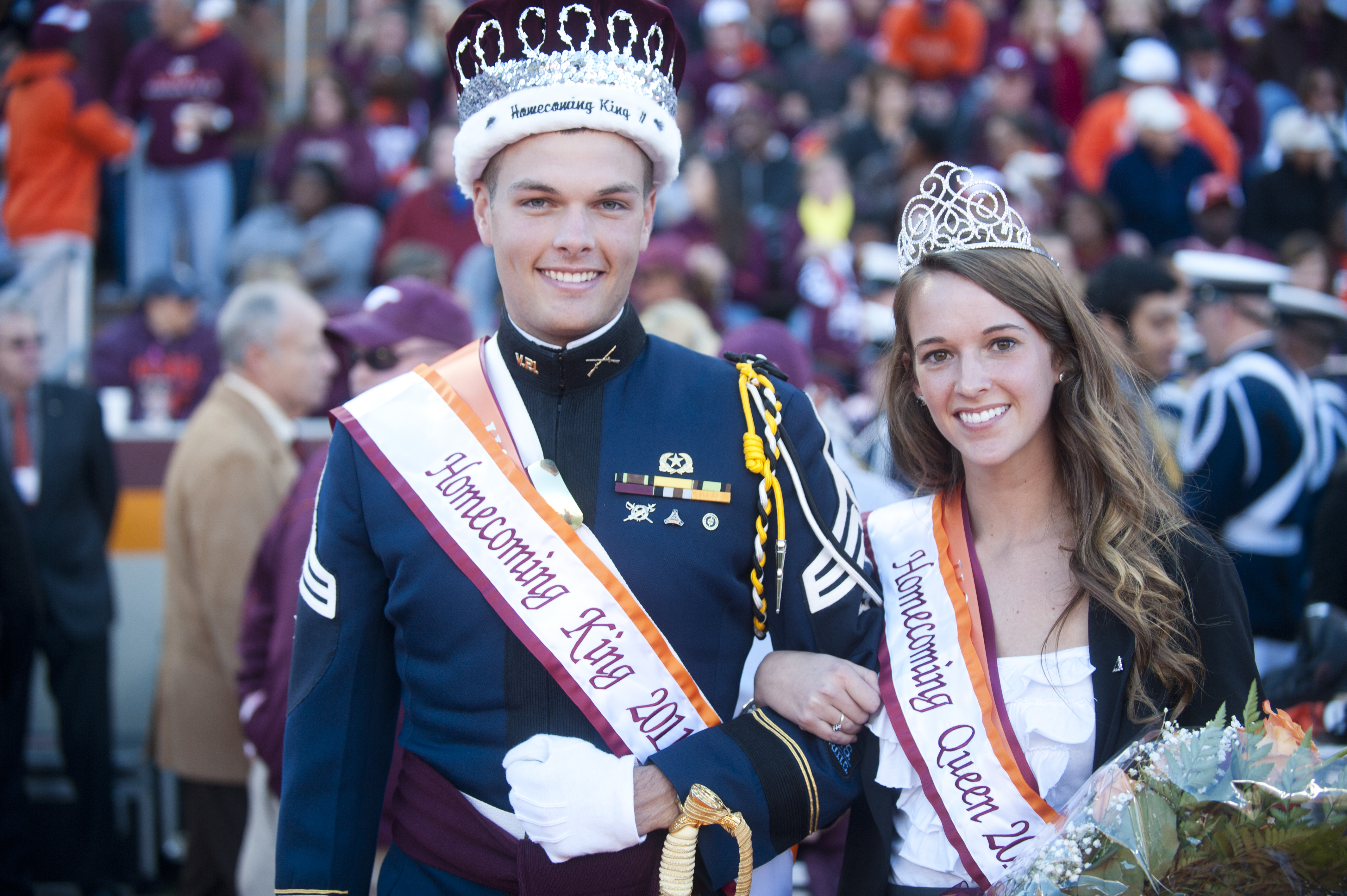 2011 Homecoming King Kyle Amonson and Queen Sue Buyrn