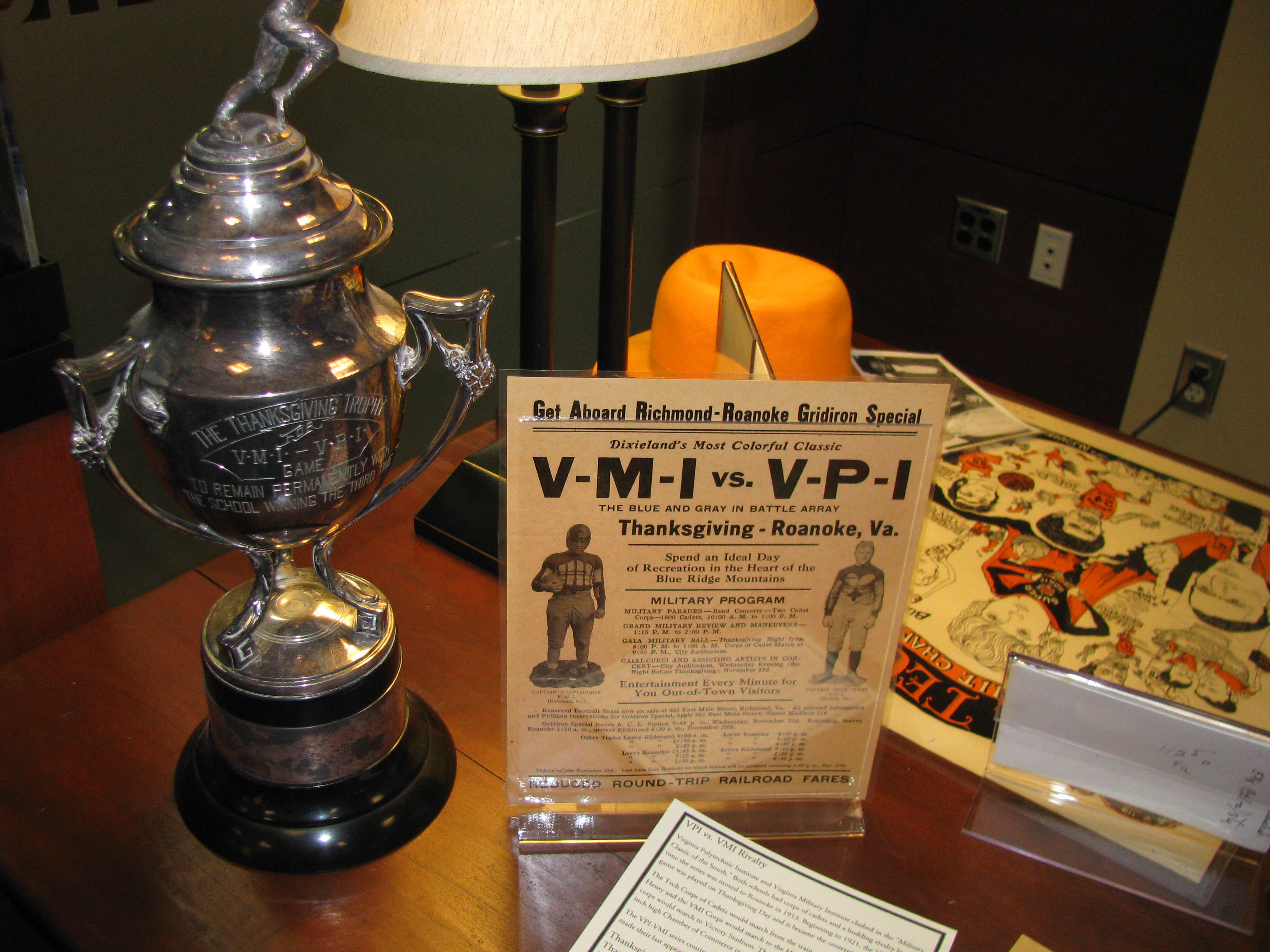 House Displays Rare Treasures, Virginia Tech Table Lamps
