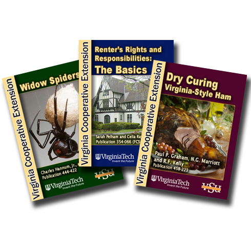 Virginia Cooperative Extension has released new, free e-books on  widow spiders, curing hams and renter’s rights.