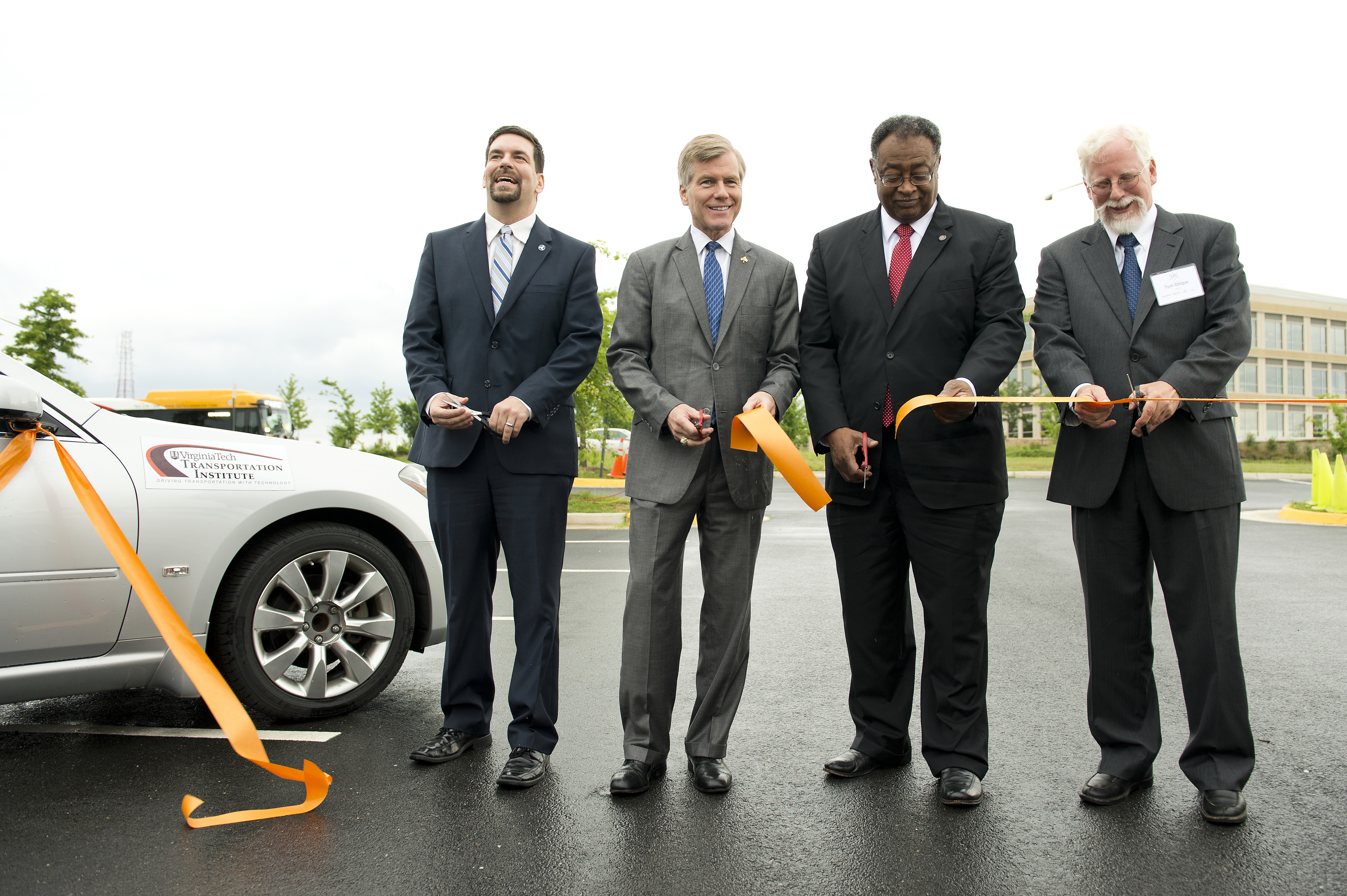 Officials cut the ribbon for a new Interstate 66 research effort
