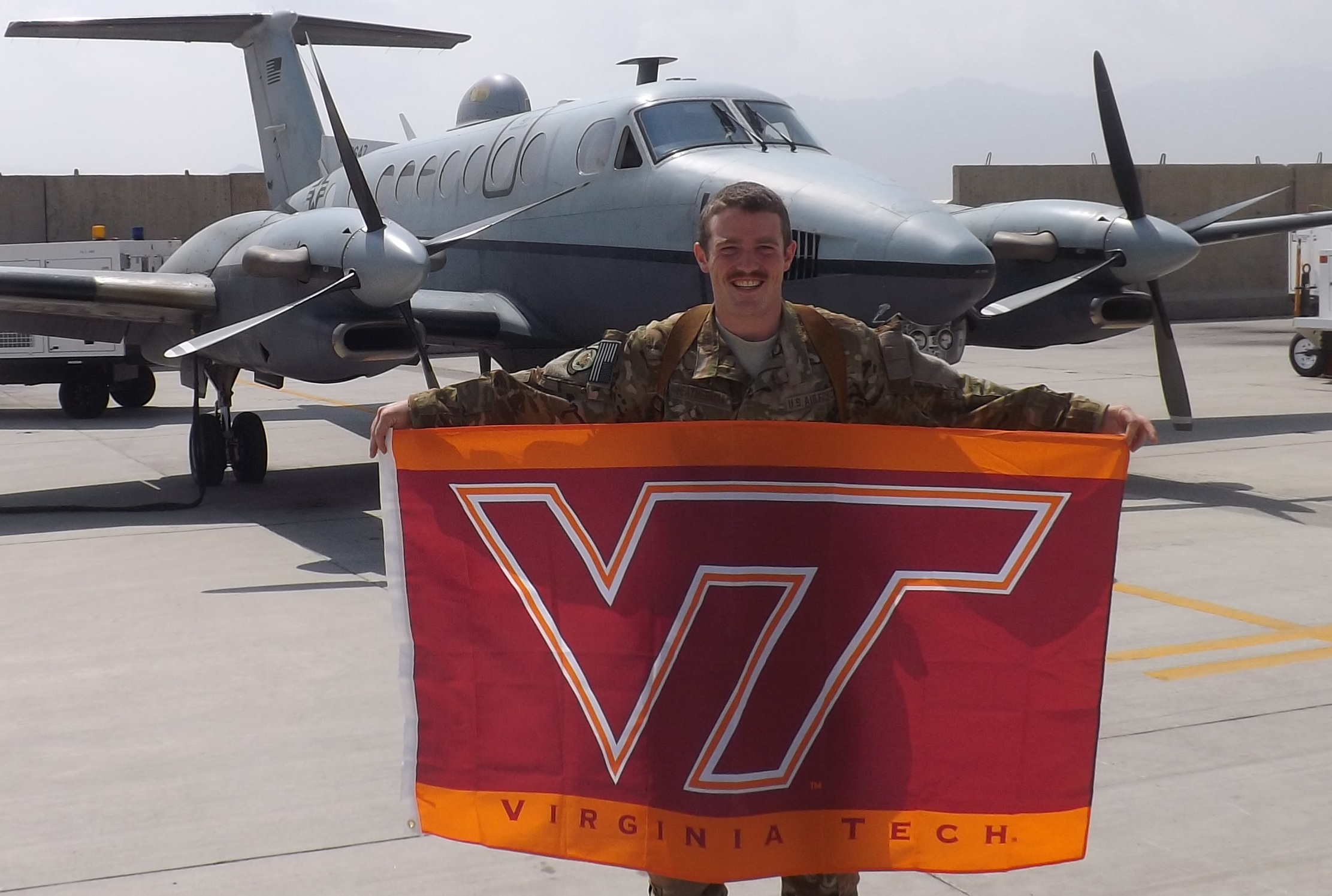 1st Lt. Sean Heatherman, U.S. Air Force, Virginia Tech Corps of Cadets Class of 2010 in Afghanistan