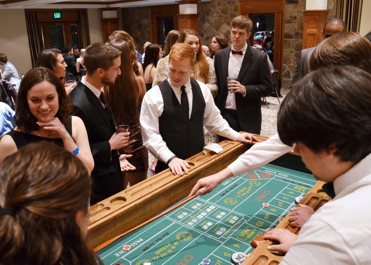 Held at Blacksburg's German Club, Casino Night attracted 475 faculty, staff, students, and their guests in support of the college's Compassionate Care Fund.