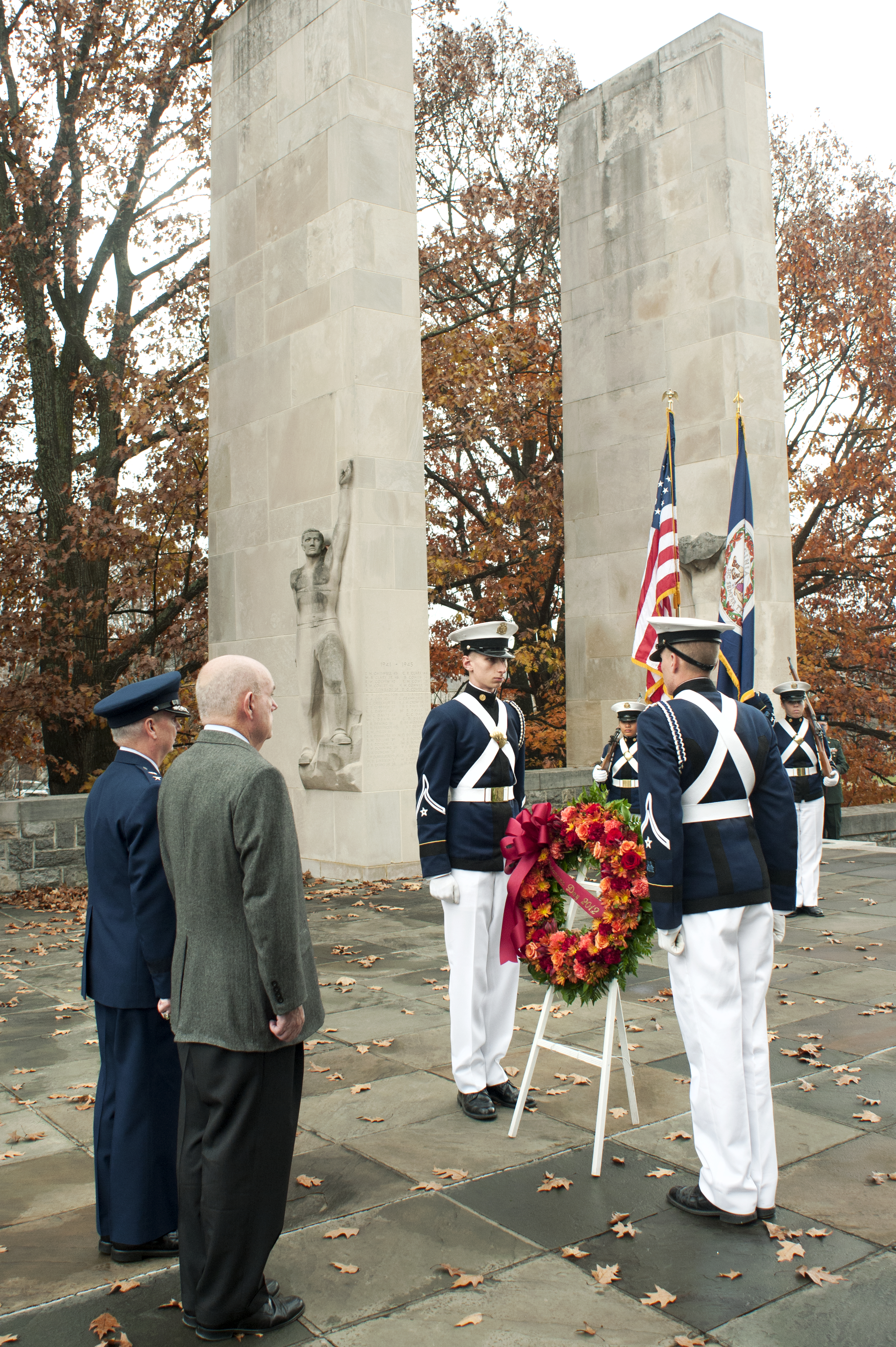veterans honored with wreath