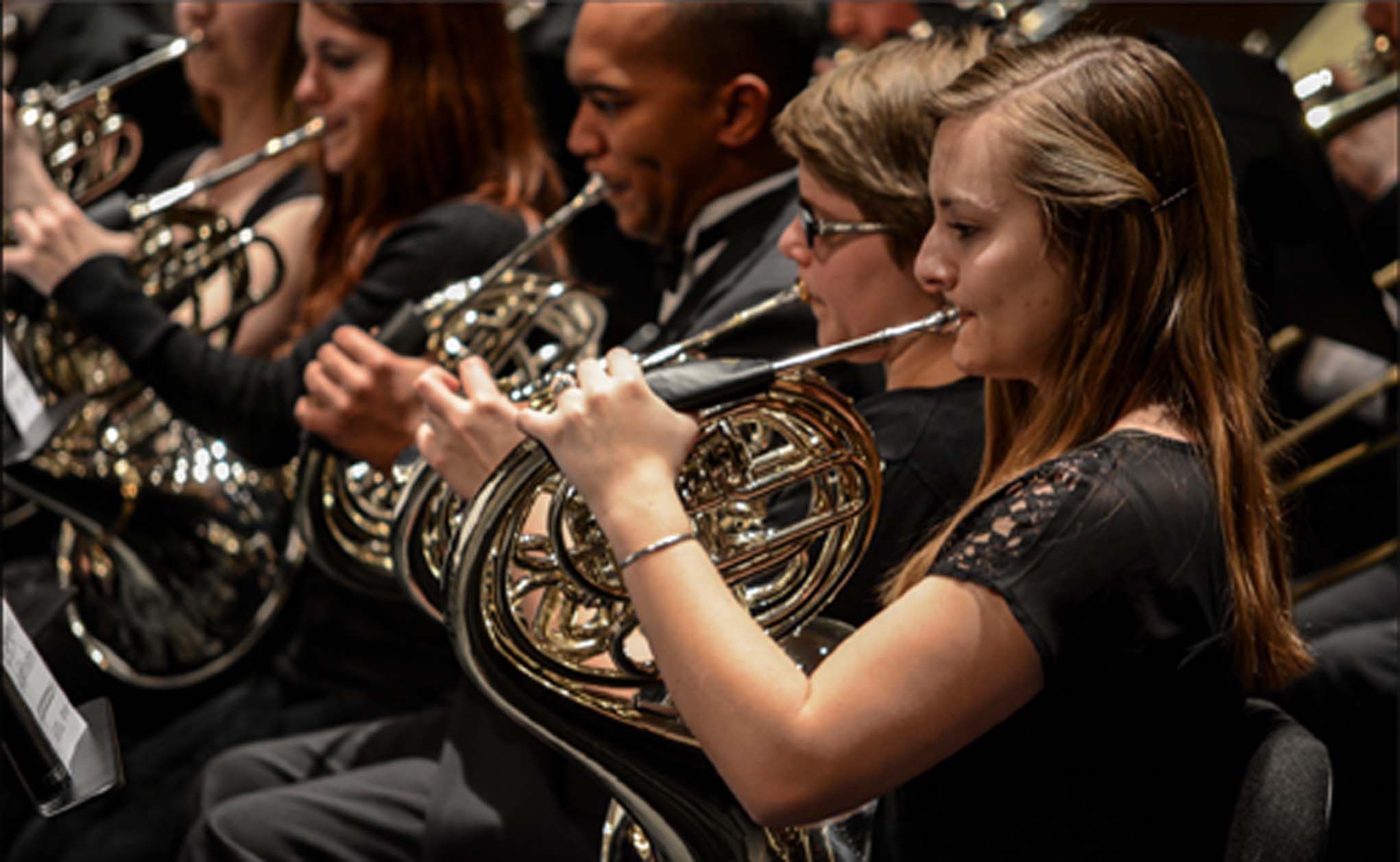 Virginia Tech Symphonic Wind Ensemble students perform