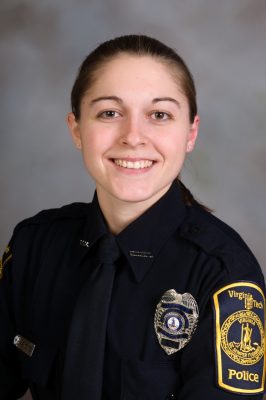 Virginia Tech police officer Kendrah Cline