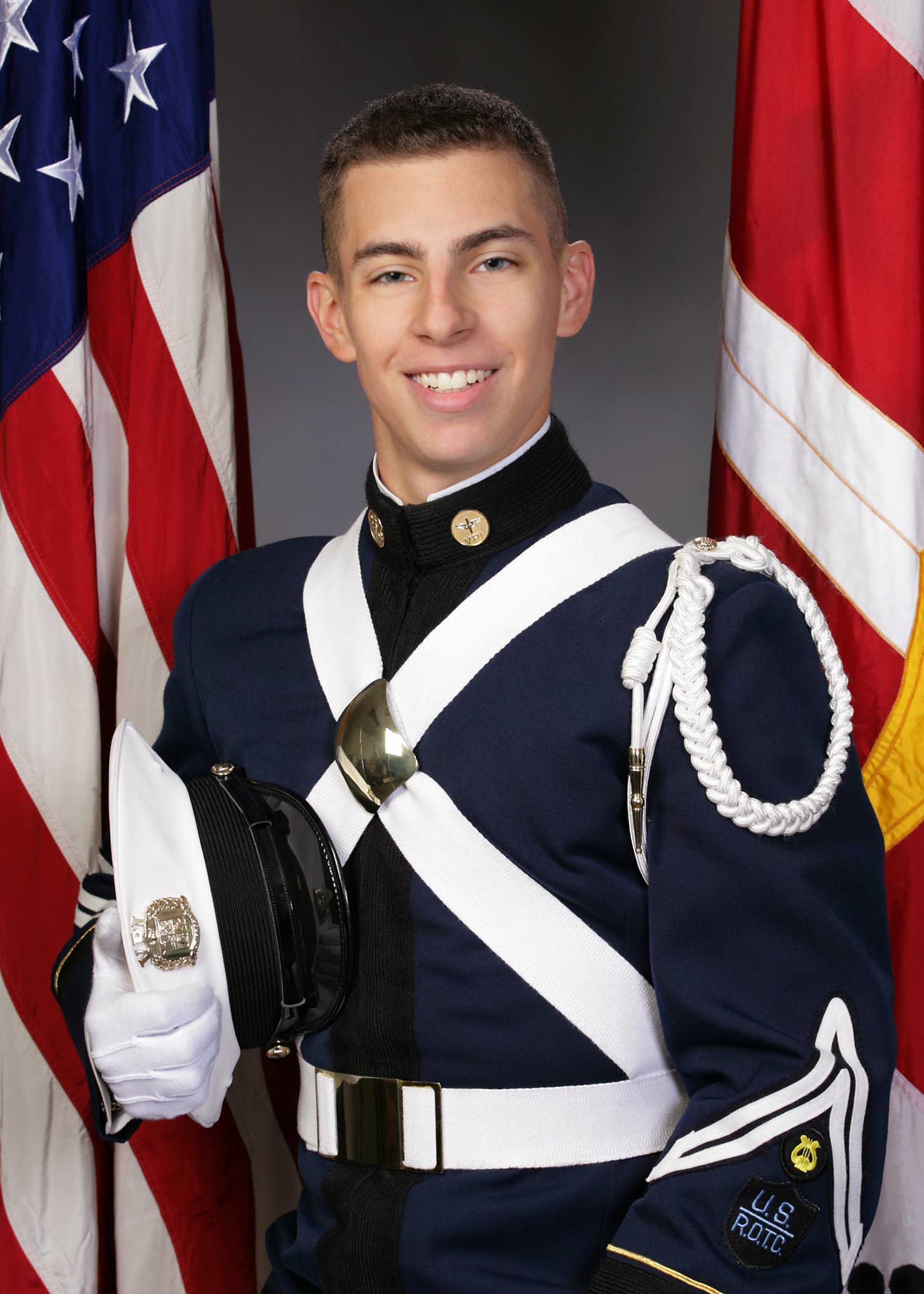 Matthew Joseph La Porte in his cadet uniform