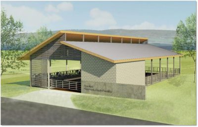 Artist rendering of the new Applied Research and Teaching Facility.