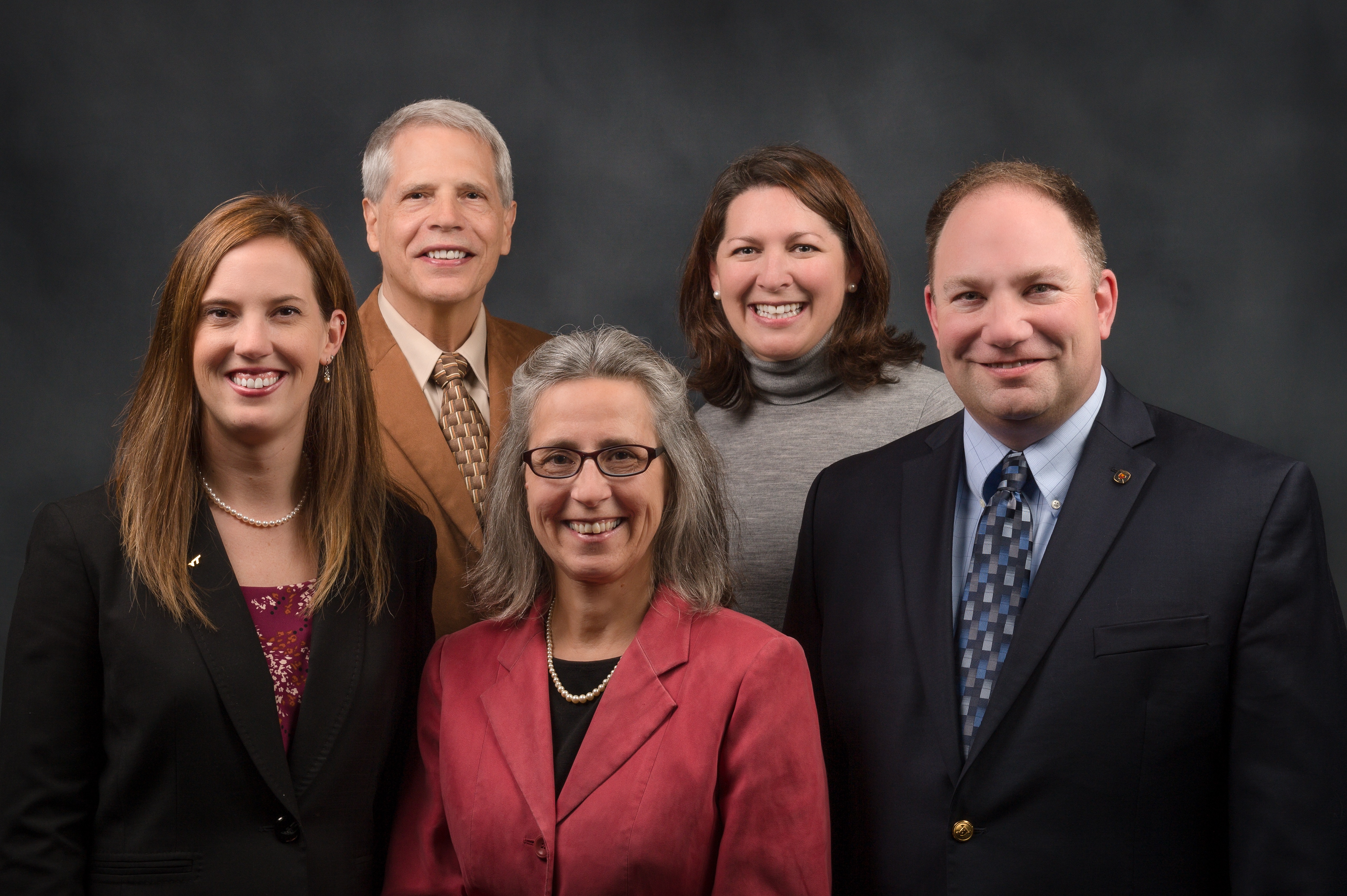 From left to right: Laura Farmer, Fred Piercy, Nancy Brossoie, Laura Welfare, and Gerard Lawson