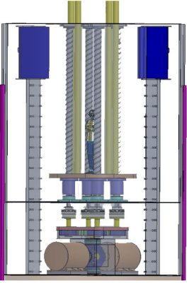 A full-scale ocean wave energy harvester would be very large as noted by this illustration using a person to provide scale.