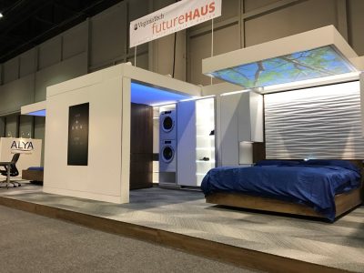 Virginia Tech's FutureHAUS Bedroom and Home Office at KBIS.