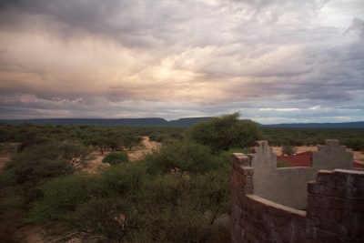 While conducting his field research in Namibia, David Millican, a doctoral candidate in biological sciences in the College of Science, stays at the Cheetah Conservation Fund.  On the property there is an excellent view of the unique land formation known as the Waterberg Plateau, pictured here. Photo by Jelena Djakovic.