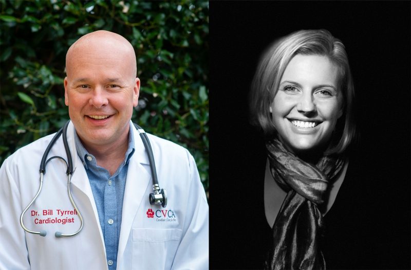 William Tyrrell '92 and Claire Simeone ’11, alumni of the Virginia-Maryland College of Veterinary Medicine 