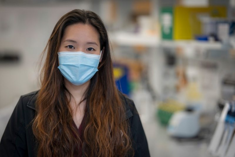 Grace Lee in a research lab