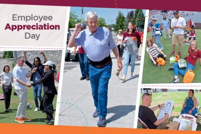 graphic of event photos from Employee Appreciation Day on May 18.