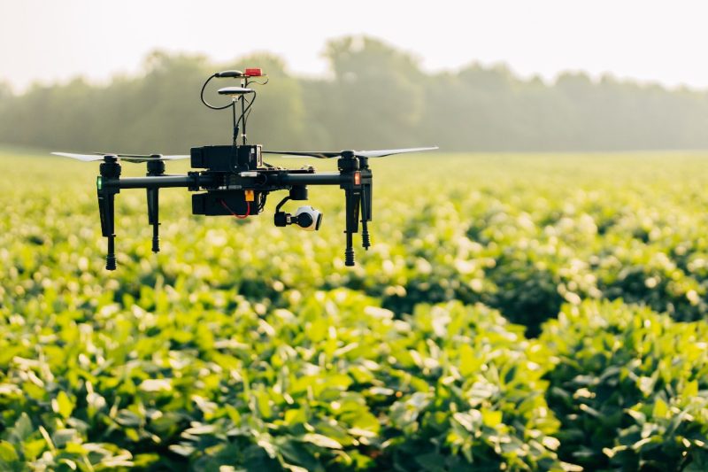 Virginia Tech faculty are collaborating with institutions across the United States to advance the use of drones in agriculture. Photo by Sam Dean for Virginia Tech.