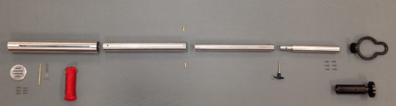 This telescoping arm, created by three Virginia Tech first-year students, is designed to be used by astronauts to connect a space craft to a robotic vehicle on an asteroid