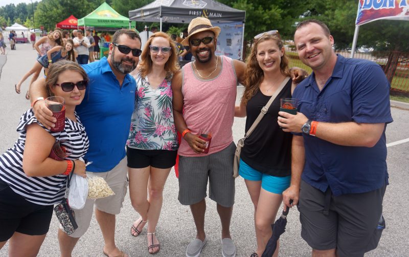 Attendees at Summer Beer Festival at Virginia Tech
