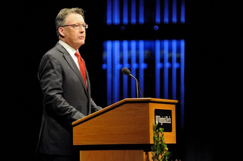 Photograph of Virginia Tech President Tim Sands