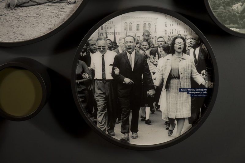 Martin Luther King Jr., Selma to Montgomery, 1965. Smithsonian’s National Museum of African American History and Culture’s “Through the African American Lens: Selections from the Permanent Collection” exhibition at the National Museum of American History. The exhibition will be on view until the National Museum of African American History and Culture opens in Fall 2016.-- 