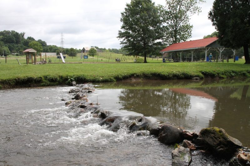 Community park along Sinking Creek in Newport, Virginia
