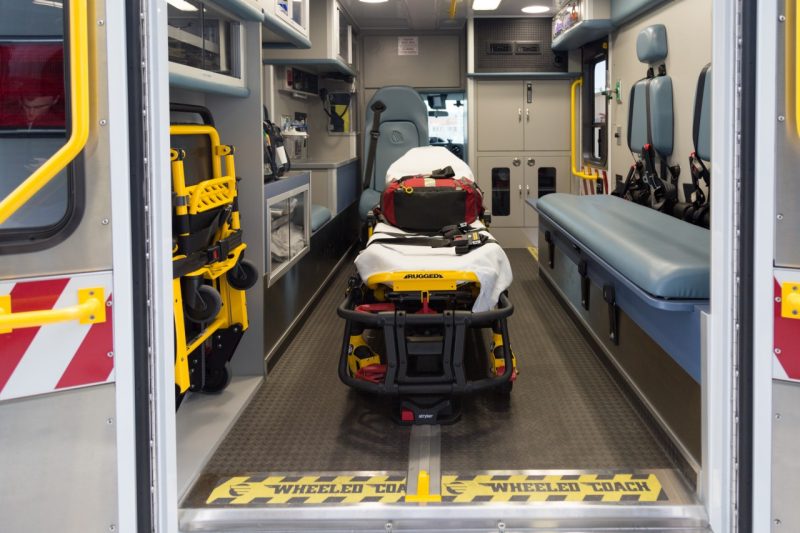 The Virginia Tech Rescue Squad's new ambulance contains an upgraded stretcher.