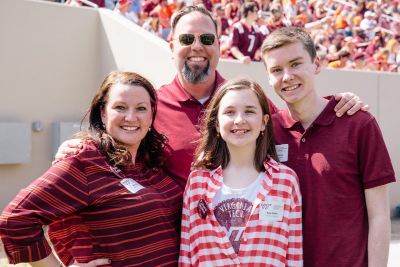 Perks Family at the Spring Game