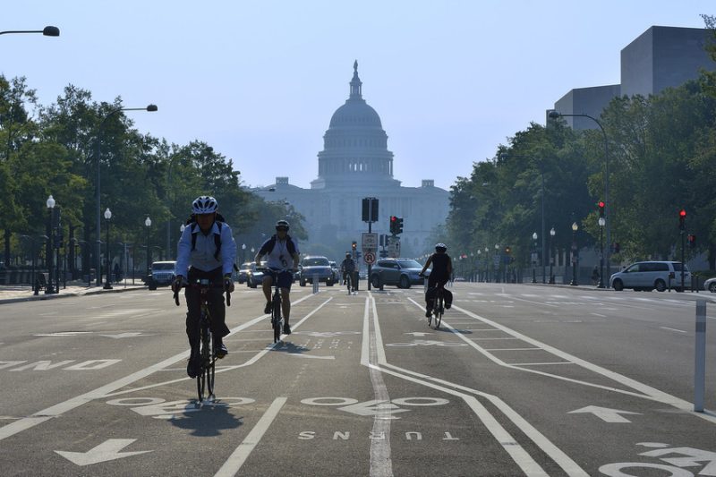 Riders using dockless bikeshare in D.C.