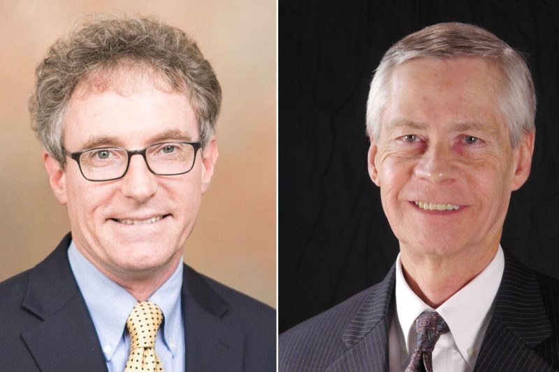 Roger Duvall (left) will succeed Glenn Gleixner as general manager at WVTF Public Radio and RADIO IQ on June 25. 